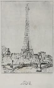 "Eiffelturm" de František Tichý sur art24