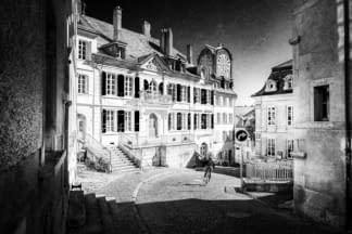 "Cycliste pressé , quelque part à Neuchatel" by Sylvain Blanchoud on art24