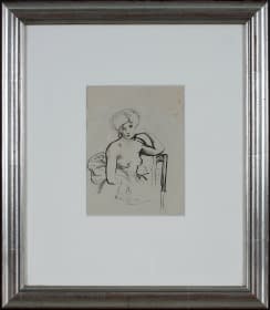 "Zeichenstudie weiblicher Akt" by Arthur Joseph Guéniot on art24