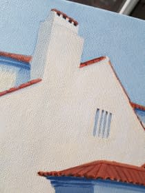 "Red Rooftops of Lissabon" von Daria Startseva auf art24