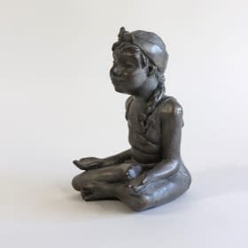 "Yoga en herbe" by Nicole Kretz Bellieres on art24
