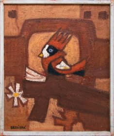 "Červený Ptáček (dt. Roter Vogel)" by Božena Sedliská on art24