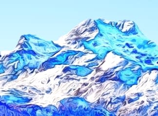 "Engadin: Silvaplana mit Piz da la Margna" by Joe Amberg on art24