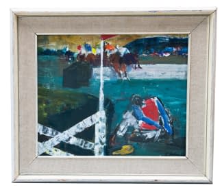 "Sturz beim Hindernisrennnen" by Radomír Kolář on art24