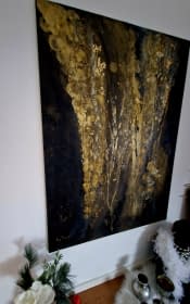 "Black meets Gold I" von Art by Tina N. auf art24
