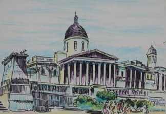 "Trafalgar Square National Gallery" by František Sembdner on art24