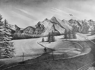"Flumserberg Tannenbodenalp SG" von Philipp H. Schmid auf art24