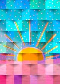 "Sonnenaufgang Mosaik" by Nomi Morina on art24