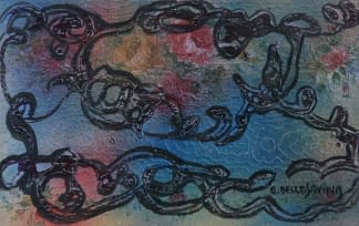 "Komposition auf Tapete" de Ettore Della Savina sur art24