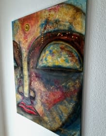 "Peaceful Buddha" von Art by Tina N. auf art24