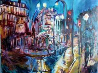 "Ambiance métro Paris" by Marie-France Vuille on art24