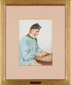 "Feissli beim Erbsenschäle" by Albert Samuel Anker on art24