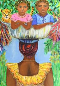 "Homenaje a una palenquera" by Maria Fernanda Schulz on art24