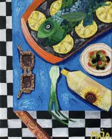 "The green fish" by Maja on art24