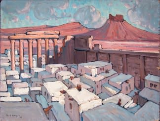 "Palmyre. Le village près du Temple du soleil. (dt. : Palmyre – die Stadt vor dem Sonnentempel)" by Ch. A. Mangin on art24