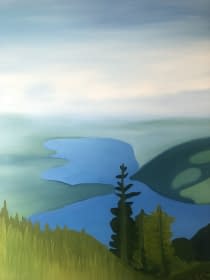 "Zugersee Ausblick ab Rigi Schweiz" de Ursina Müller sur art24