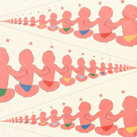 "Infinite Babies" von Mu auf art24