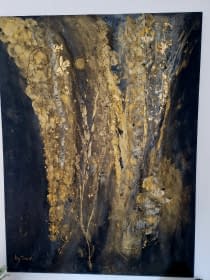 "Black meets Gold I" von Art by Tina N. auf art24