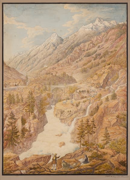 Image 1 of the artwork "Reichenbach mit den Engelhörnern" by Friedrich Wilhelm Delkeskamp on art24