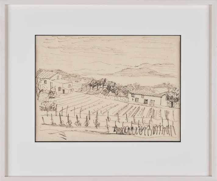 Foto 1 des Kunstwerks "Studie mit Rebberg und See" von Ignaz Epper auf art24