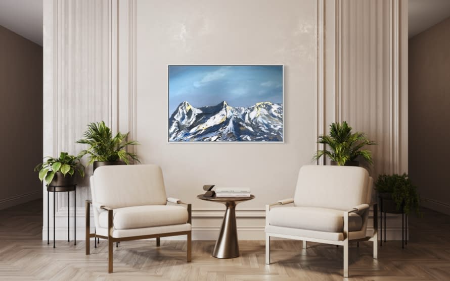 Image 1 of the artwork "Eiger Mönch Jungfrau 24-Karat Gold" by Viktoria Koestler on art24