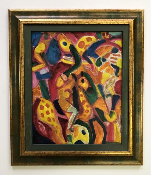 Foto 1 des Kunstwerks "Combfixes nő lovagol / Reiterin in Strumpfhosen" von Pasaréti Csepeli Varró Németh Miklós auf art24