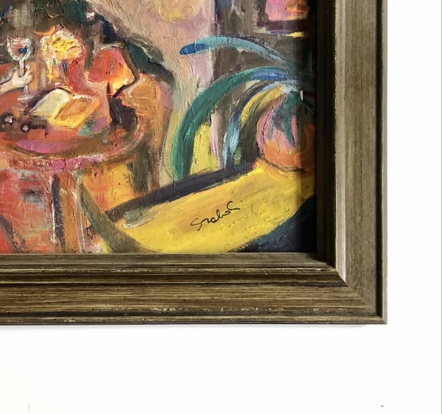 Image 1 of the artwork "Kávéház/Kaffeehaus" by Katalin Szabadi on art24