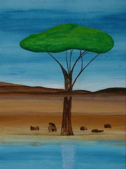 Image 1 of the artwork "Baum ohne Schatten" by Edith Irving-Sommer on art24