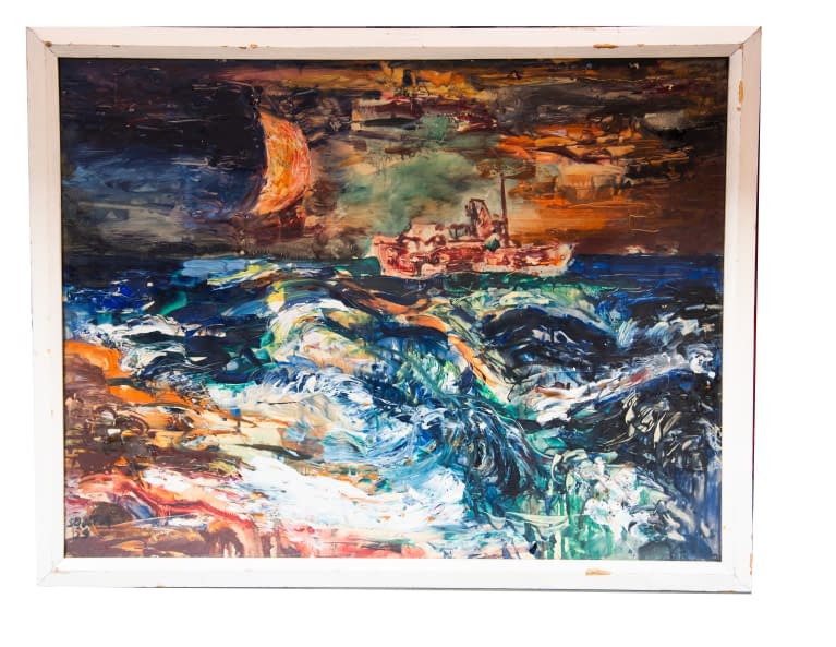 Photo 1 de l'œuvre "Večerní Černé Moře (dt. Abendliches Schwarzes Meer)" par Vladimír Šolta sur art24