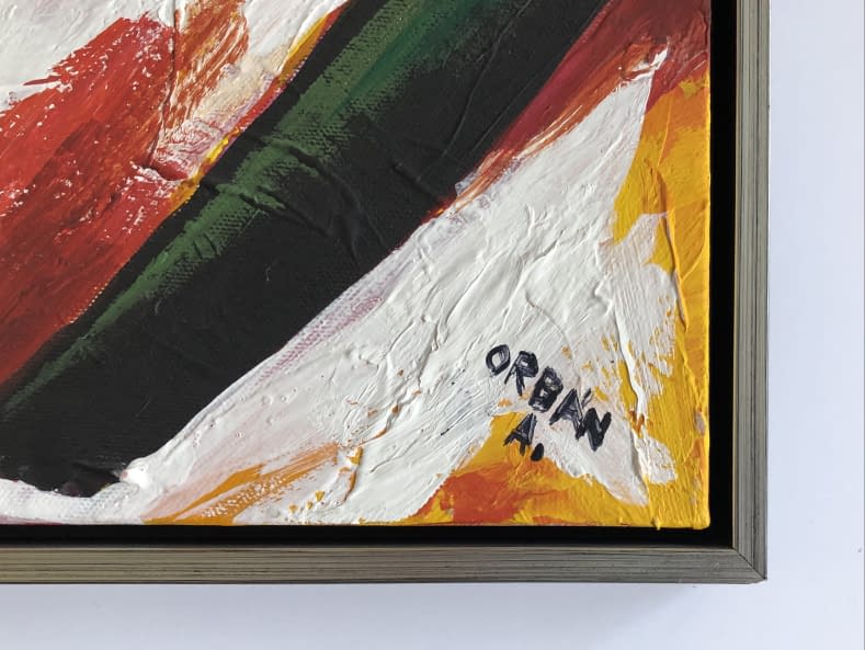 Foto 1 des Kunstwerks "Zászlót tartó/Flagge haltend" von Attila Orbán auf art24
