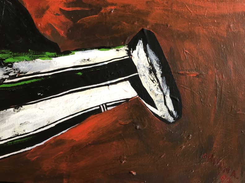 Image 1 of the artwork "Térdelő/Knieende" by Attila Orbán on art24