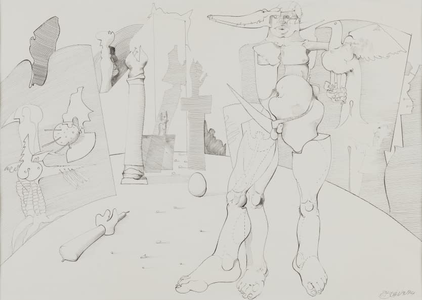 Image 1 of the artwork "Mann mit drei Beinen" by Roland Bugnon on art24
