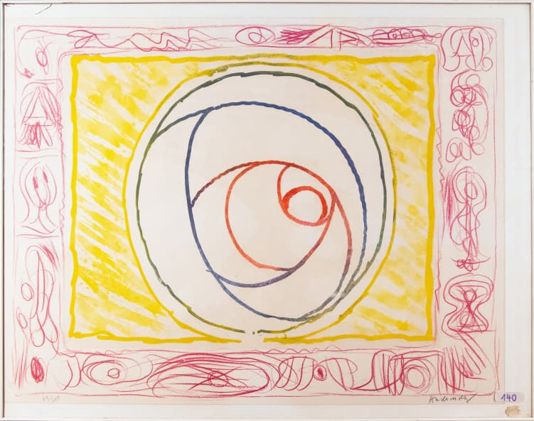 Image 1 of the artwork "Ohne Titel (44/100)" by Pierre Alechinsky on art24