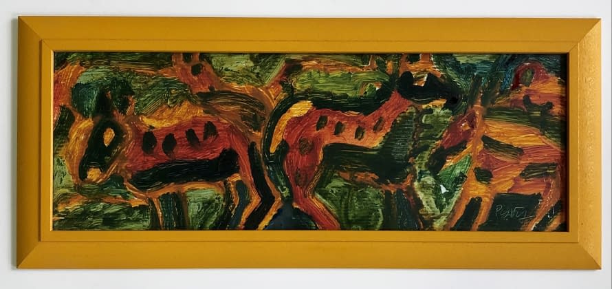 Foto 1 des Kunstwerks "Lovas a réten/ Reiter auf der Wiese" von Pasaréti Csepeli Varró Németh Miklós auf art24