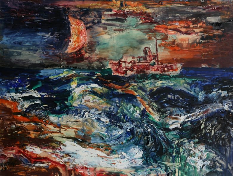 Photo 1 de l'œuvre "Večerní Černé Moře (dt. Abendliches Schwarzes Meer)" par Vladimír Šolta sur art24