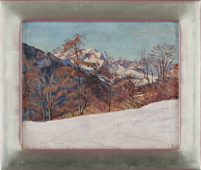 Foto 1 des Kunstwerks "Blick auf Calandakette - Winter" von Max Burgmeier auf art24
