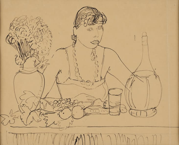 Image 1 of the artwork "Frau am Esstisch" by Ignaz Epper on art24
