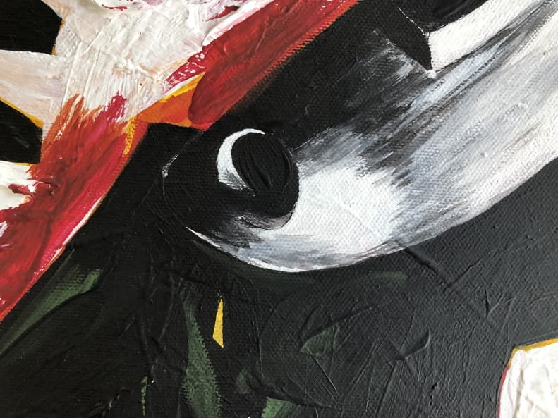 Foto 1 des Kunstwerks "Zászlót tartó/Flagge haltend" von Attila Orbán auf art24