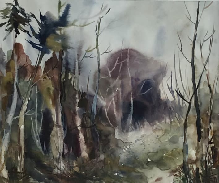 Image 1 of the artwork "Erdő/Wald" by Tibor Gáspárdy on art24