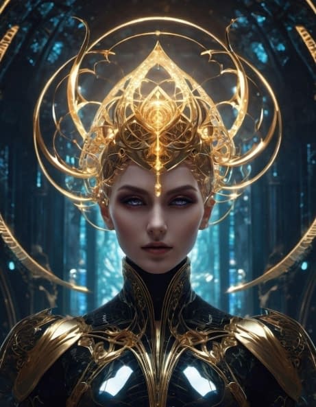 Image 1 of the artwork "Cyborg Queen" by Heiko Skerra on art24