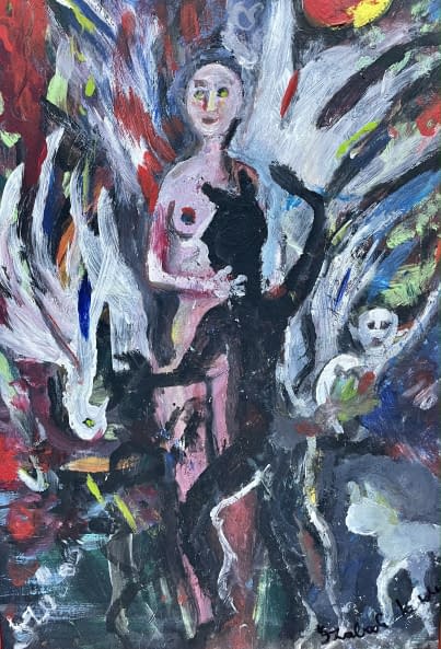 Photo 1 de l'œuvre "Az ördög markában/In den Händen des Teufels" par Katalin Szabadi sur art24