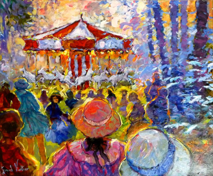 Foto 1 des Kunstwerks "joli manege au sous bois" von Gérard Valtier auf art24