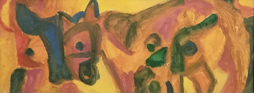Image 1 of the artwork "Lovaglás öröme/Die Freude am Reiten" by Pasaréti Csepeli Varró Németh Miklós on art24