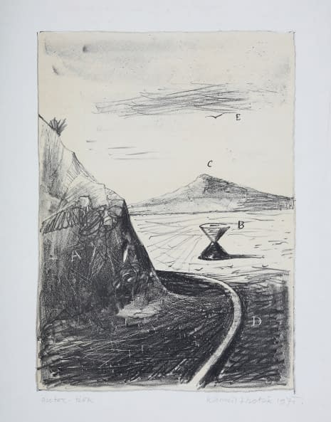 Photo 1 de l'œuvre "Kraijna (dt. (Surealistische) Landschaft)" par Kamil Lothàk sur art24