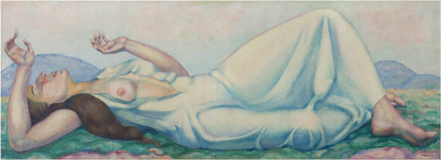 Image 1 of the artwork "Liegender weiblicher Akt" by Werner Koch on art24