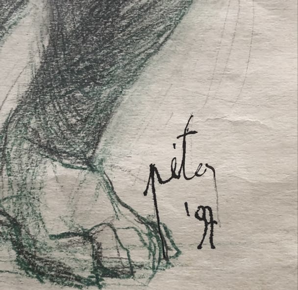 Photo 1 de l'œuvre "Női aktok/Weibliche Akte" par Farkas Tankó sur art24