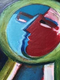 "Festőangyal/Maler Engel" de János Aknay sur art24