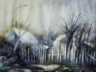 "Bánfalvi Udvar/Hof in Bánfalva" von Tibor Gáspárdy auf art24