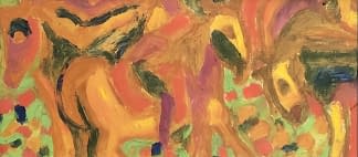 "Erdei lovaglás/Reiten im Wald" by Pasaréti Csepeli Varró Németh Miklós on art24