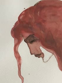 "Vörös hajú nő I./ Die Rothaarige I." by Ruttkay Sándor on art24
